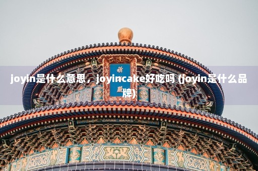 joyin是什么意思，joyincake好吃吗 (joyin是什么品牌)