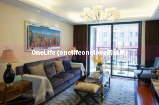 OneLife (onelifeonelove的意思)