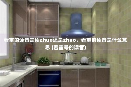 着重的读音是读zhuo还是zhao，着重的读音是什么意思 (着重号的读音)