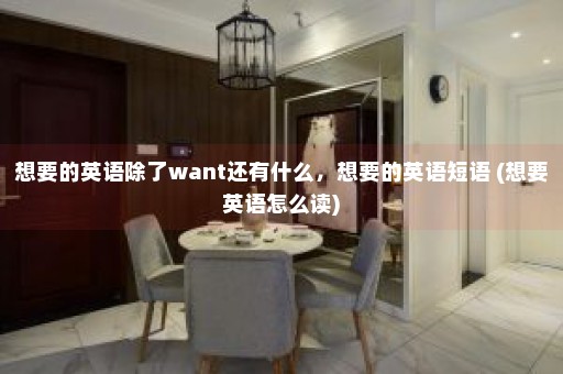 想要的英语除了want还有什么，想要的英语短语 (想要英语怎么读)