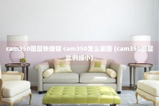 cam350图层快捷键 cam350怎么画图 (cam350图层比例缩小)