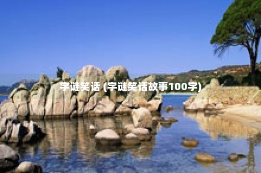 字谜笑话 (字谜笑话故事100字)