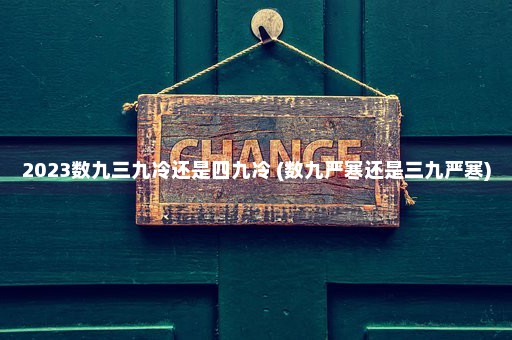 2023数九三九冷还是四九冷 (数九严寒还是三九严寒)