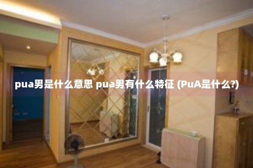 pua男是什么意思 pua男有什么特征 (PuA是什么?)