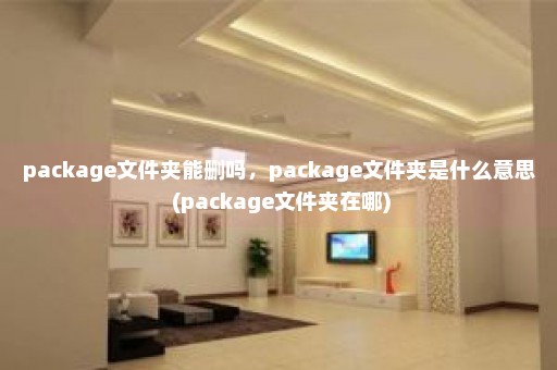 package文件夹能删吗，package文件夹是什么意思 (package文件夹在哪)