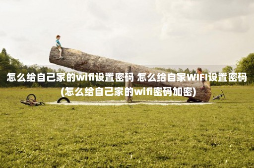 怎么给自己家的wifi设置密码 怎么给自家WIFI设置密码 (怎么给自己家的wifi密码加密)