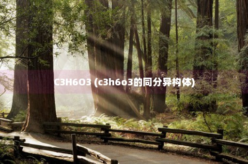 C3H6O3 (c3h6o3的同分异构体)