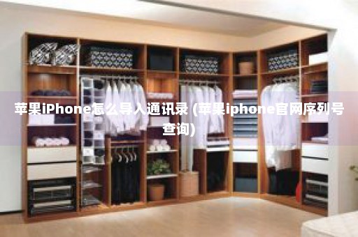 苹果iPhone怎么导入通讯录 (苹果iphone官网序列号查询)