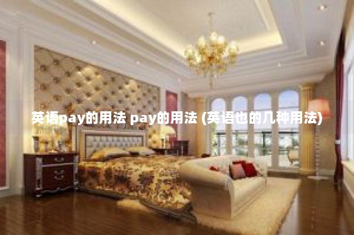 英语pay的用法 pay的用法 (英语也的几种用法)