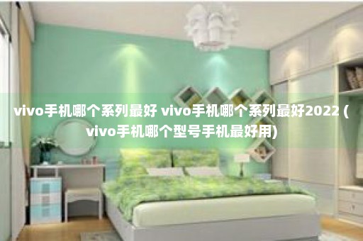 vivo手机哪个系列最好 vivo手机哪个系列最好2022 (vivo手机哪个型号手机最好用)