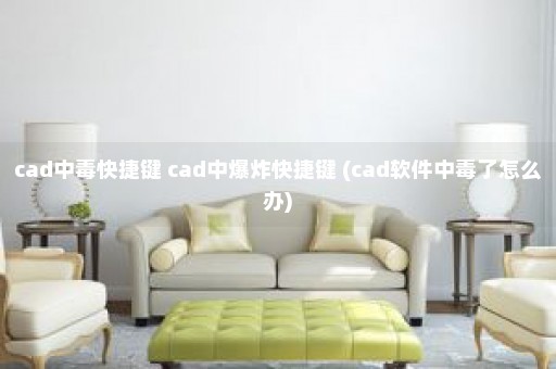 cad中毒快捷键 cad中爆炸快捷键 (cad软件中毒了怎么办)