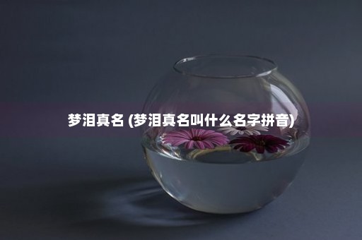 梦泪真名 (梦泪真名叫什么名字拼音)