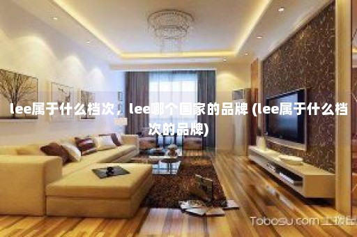 lee属于什么档次，lee哪个国家的品牌 (lee属于什么档次的品牌)